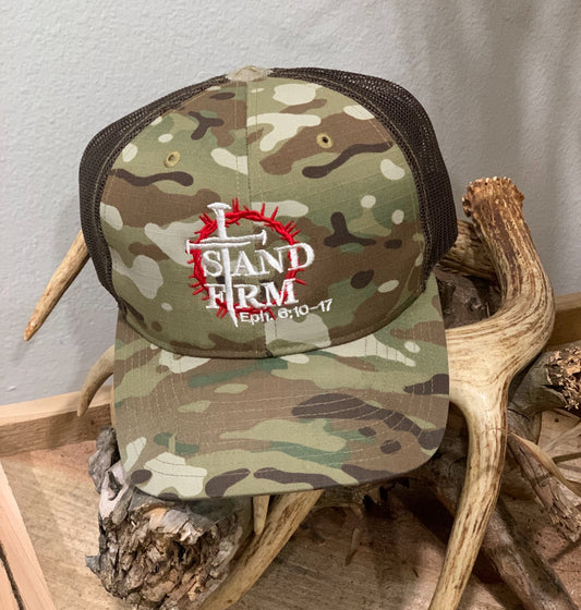 Stand Firm Brown Camo Hat