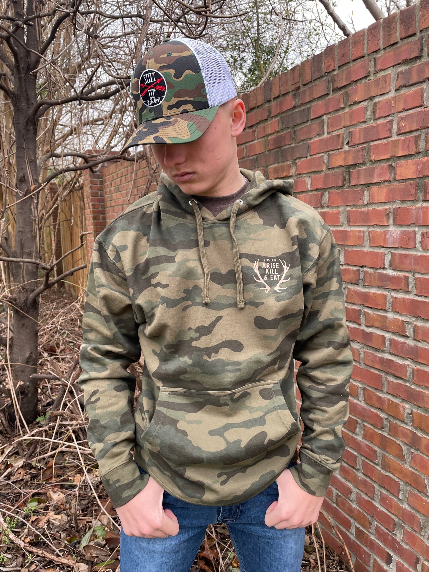 Arise Kill Eat Camo Hoodie