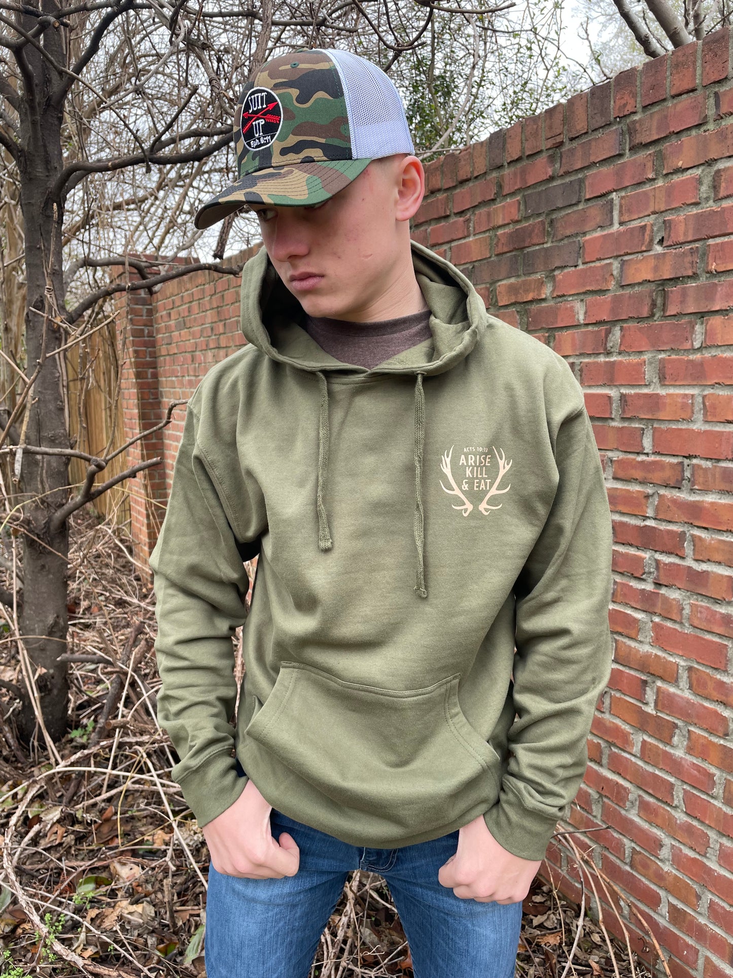 Arise Kill Eat Green Hoodie